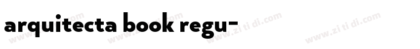 arquitecta book regu字体转换